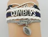 Multilayer Cowboys Letter Infinity Football Team Braided Bracelet Sports Bangle New 6397208