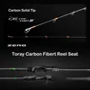 Purelure Zero Small Bait Light High Carbon Long Long Throwing Rod Rock Fishing Spinning Trout Rod Bfs釣りcasting UL Stream Bass 240415