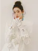 Damespakken BZVW 2024 Franse witte 3D Flower Loose Designer Blazer voor jas lente herfst mode niche suit jas vrouwelijk getij