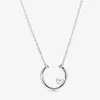 100% 925 Sterling Silver Offset Freshwater Cultured Pearl Circle Necklace Fit European Pendants and Charms Fine Women Wedding Jewe260K