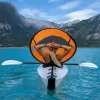 Accessoires pliable kayak voile scout sous le vent pagaye popup canoe kayak voile avec fenêtre claire pliage voile de pêche en kayak