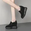 Casual Shoes MILI-MIYA Platform Rhinestone Women Kid Suede Sexy Wedges High Heel Female Pointed Toe Fashion Sneakers