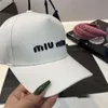 Diseñador Cap Bucket Hat Carta de moda Gat de béisbol Mui Caps Cien