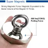 Accessoires 1PC Neodymium Magnet Super Strong Search Magneet D20D75 SAUGE VISSING MAGNETISCHE HAAK Diepzeevisserijmagneten met ring