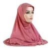 Último muçulmano amira hijab tap retchwork tature turban islâmico árabe instant shawls capa de cabeça embrulhada na malawsia selendang acessórios de cabelo 240410