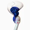 Schöner Faszinatorhut für Frauen elegante Hochzeiten Pillbox -Kappe mit Blume Luxus Party Derby Hut Femme Mariage Chapeau