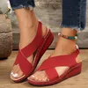 Casual Shoes Women Sandals Peep Toe Heels Summer For Comfy Wedges Platform Sandalias Mujer Luxury Footwear