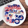 Anime charmes en gros de souvenirs d'enfance américains Us Independent Day Funny Gift Cartoon Charmes Accessoires de chaussures PVC Décoration Boucle douce