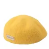 Basker Woolen Letter Beret Hat Sweet Solid Color Korean Style Octagonal Cap Artist Painter Sboy Streetwear