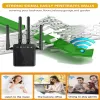 Маршрутизаторы Grwibeou Wi -Fi Router Беспроводной ретранслятор Wi -Fi Extender 300M Усилитель сигнала 4 Антенны Repeater Wi -Fi Extender для офисного дома