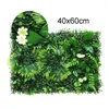 Dekoracyjne kwiaty sprawiają, że Twój dom jest żywy i naturalny z symulowanymi zieloną trawą kwadratowe plastikowe rośliny trawnikowe trwałe łatwe do czyszczenia