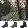 Scarpe di fitness stivali militari uomini esercito tattico con cerniera late