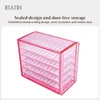 HUAZDS False Eyelashes Storage Box 5 Layers Acrylic Pallet Lash Holder RED/BLUE/WHITE 240407