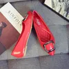 Casual Shoes Small Size 31-43 Fashion Woman Metal Buckle Flats Female Mocasines Leather Mom Ballet Lady Blue Wine Red Prom