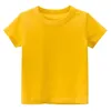 2024 Zomer Kids Plain T Shirt Tops For Child Boys Girls Baby Peuter vast lege katoenen kleding Kinderen T-stukken 1-8 jaar 240410