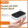 Routers 4G LTE WIFI ROUTER 10000MAH Portable Charger WiFi PW100 Mobile Power Bank Pocket Wireless USB WiFi Router Wifi Signal Repeater