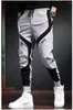 Herrenhosen Klassiker Streetwear Hip Hop Jogger Herren Briefbänder Cargo Taschen Track taktisch lässige männliche Hose Sweatpant K181