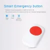Kontroll Smart Emergency Button SOS Button Zigbee 3.0 Keyring Panic Switch Home Alarm System Fjärrkontroll för gamla människor