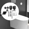 Badezubehör -Set Wandmontierte Toilettenfixierkits Anschlussschrauben Schrauben Haushalt