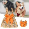 Abbigliamento per cani Dress-up Cotton Florel Pattern Forest Abbigliamento per cavi bowknot