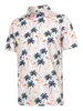 Herrpolos hawaiian växter 3d tryck polo skjortor för män kläder harjuku kort ärm cool knapp lapel tee skjorta fritid