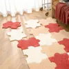 Tapis 1pc maison créatives de puzzle personnalisé de conception de puzzle petit tapis moderne simplicité en peluche douce confortable salon
