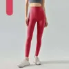 Lu Yoga Pants Designer Women Top Quality Luxury Pansic Pants Strong Tight Pants Composite Waist Tight Sports Pants Elastic Ultra Thin Drying Fitness