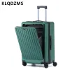 Lengage KLQDZMS 20 "22" 24 "Malote de viaje de 26 pulgadas Nuevo casos de carros de negocios multifuncionales con ruedas Rolling Luggage