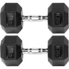 Rubber Encased Hex Dumbbell 240418