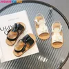 Girl Sandalen Kinderen Zachte zool Princess Roman Kid Shoe voor jongens baby's sandaal Casual Sneaker 240408