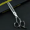 Blades 6 "Laser Scissors Scissors Cabelo japonês Corte tesouras com tesoura de dentes pequenos Tesoura de tesoura fino Kit de cabelo barbeiro