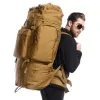 Plecaki 100L Men o dużej pojemności plecak wojskowy Wysoka wysokiej jakości Wodoodporne zagęszczone plecaki Oxford Wojskowe torbę podróżną z osłoną deszczu