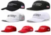 Trump Hat Embroidery Make America Great Again Hat MAGA Flag USA Election Supplies s Soild Color Sports Outdoor Sun Hats LJJP3985530347