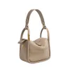 Milieuvriendelijke aangepaste solide echte beige bruine mini kersttas tas voor vrouwen