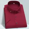 Camisas de vestido masculinas camisa masculina de alta qualidade de manga curta roupas masculinas fit