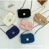 Fashion Rope Woven Women Shoulder Bag Designer Chains Crossbody Bags for Women 2021 Small Braided Square Flap Phone Purse Lady