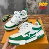 Luxury Designer Skate Sneaker Shoes Mens Femme Trainer Virgil Calfskin LETTRE DE HAUTE QUALITÉ PRAPIDE CUIR PLATEFORME LOB SPORT