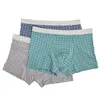 Onderbroek boksers heren ondergoed katoen ademende cueca masculina mannen boksershorts hombre plaid mannelijk slipje 2xl-4xl