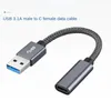 2024 10Gbps Gen 2 USB C fêmea para USB 3.0 Adaptador de cabo macho USB 3.1 USB A TIPO C ADAPTOR DO CONVERSADOR DO PULL PAR