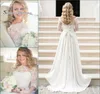 Saudi Arabia Wear Plus Size Wedding Dresses Lace Appliques Boho A Line Bridal Dress Half Sleevea Backless Bride Gowns4576817