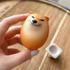 Creative Shiba Inu Inu Shape realista de ovo PVC Decoração Decoração de cães Decorações para cães para escritórios Distribuidores Fun Christmas Toy Gifts 240411