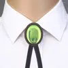 Bow Ties Bolo Tie For Men Christmas Necktie Clear Gemstones Buckle Shirt