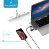 HUBS USB 3.1 Typec Hub to HDMI Adapter 4K Thunderbolt 3 USB C Hub with Hub 3.0 TF SD Reader Slot PD for MacBook Pro/Air 2018 2020