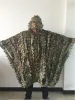 Sets Free shipping New Arrival Leafy Poncho Jungle Ghillie Suits Hunting Camouflage 3D Bionic Leaf Yowie Mesh for Hunting F033