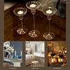 Candlers porte-verre européen support de support de bureau romantique artisanat Clear chandelier fête maison cafée décor de décoration art