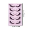 5 par Cat Eye Lashes Wispy Fake Fluffy Extensions False Eyelashe 240420