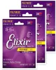 3Sets Elixir 11025 Polweb Great Tone Long Life 8020 Brązowe Sznurki gitar akustycznych 011 015 022 032 042 0521443618