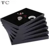 Black Velvet Jewelry Trays Series Necklace Display Holder Ring Earring Tray Showcase Pendant Watch Display Tray Jewelry Boxes 240408