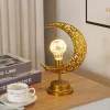 Vêtements LED Iron Ramadan Moon Star Lights Lampe Islamic Muslimic Muslim Festival Decorative Table Lampe For Home Bedroom Ramadan Kareem Decoration