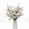 Fleurs décoratives Gypsophile Silk Peach Blossom Bouquet Artificiel 5 Forks 7 Color Small Plantes Bunches Bonsaï pour la décoration de mariage à la maison